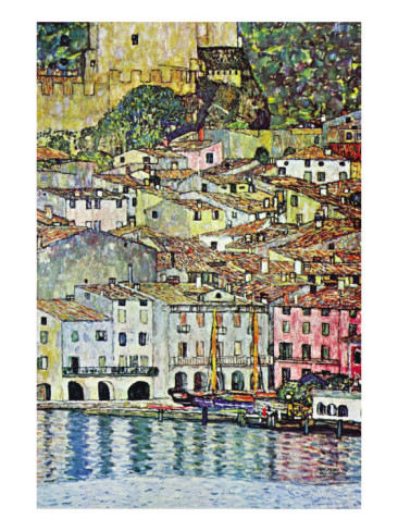 Malcena At The Gardasee - Gustav Klimt Paintings - Click Image to Close